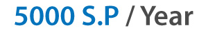 5000 S.P / Year